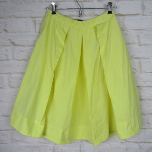 Love Moschino Yellow Pleated A-Line Skirt Size 8